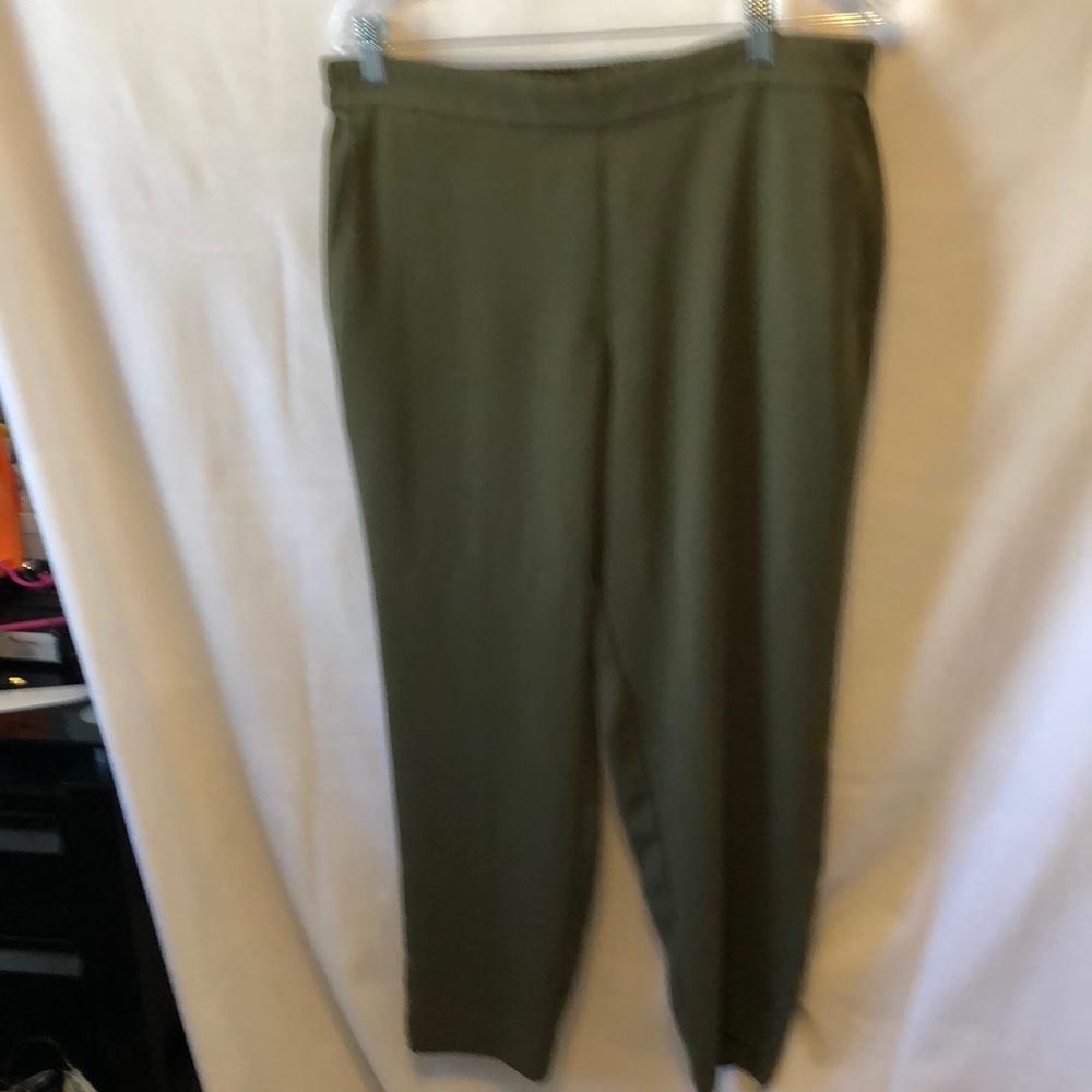 J Crew olive green pant  2 side pockets